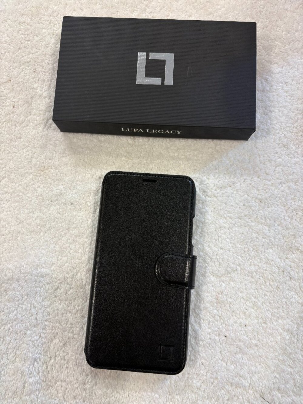 Lupa Legacy Black Leather Wallet Case for iPhone 11 Pro Max